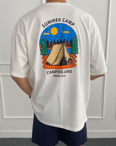 캠프 백나염 반팔 티셔츠 (3 COLOR)
