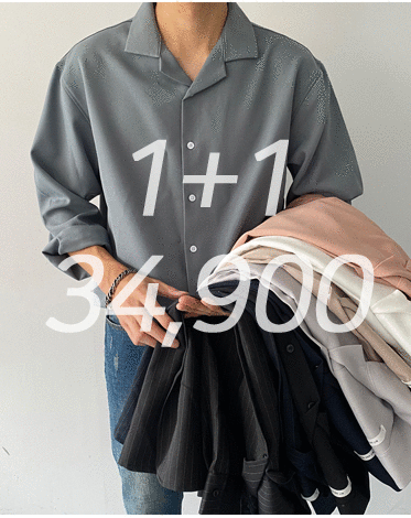 [1+1] 캔디 오픈카라 폴리 셔츠 (9 COLOR)