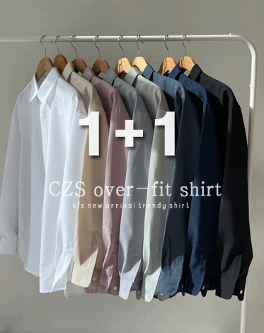 [1+1할인] CZS 오버핏 셔츠 (8 COLOR)